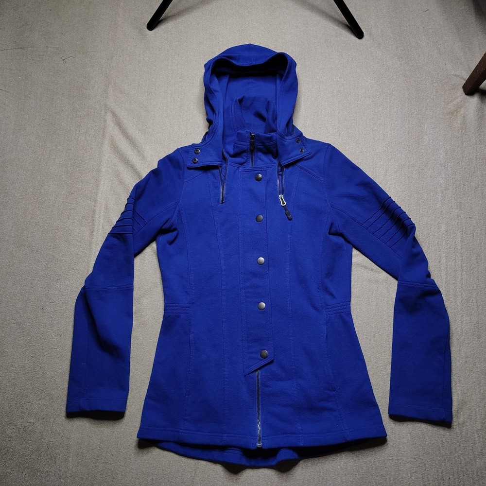 Fox Racing Blue Hooded Full Zip Jacket Women's Medium Moto Style